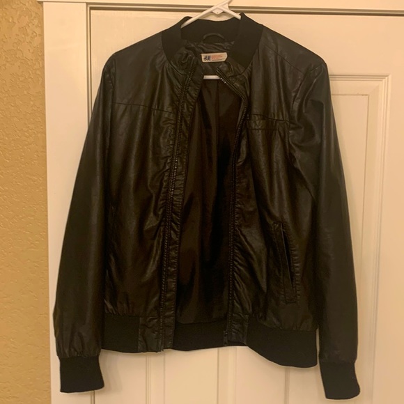 H&M Other - Black faux-leather jacket H&M. Amazing condition for a great price!